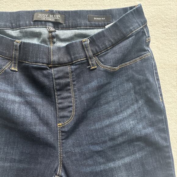 Judy Blue Womens 13 / 31 Skinny Fit Pull On Elastic Waist Jeans JB8846 - Picture 4 of 13